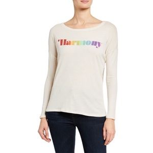 Chaser Harmony Graphic Long Sleeve Top